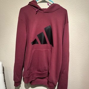 Adidas magenta hoodie
